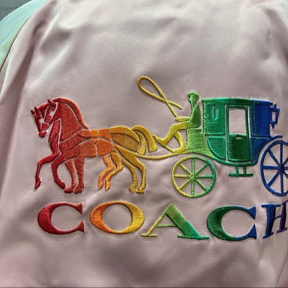 COACH RAINBOW SOUVENIR JACKET limited edition Celebrating the LGBTQ Community M - Picture 13 of 16